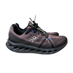 On Cloud Shoes Men 9.5 Cloudsurfer Road Running Sneaker Black Cobalt